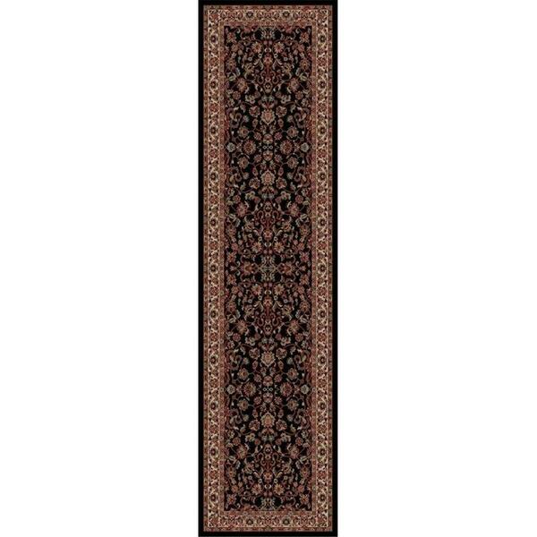 Concord Global Trading 2 ft. 7 in. x 5 ft. Persian Classics Kashan - Black 20233